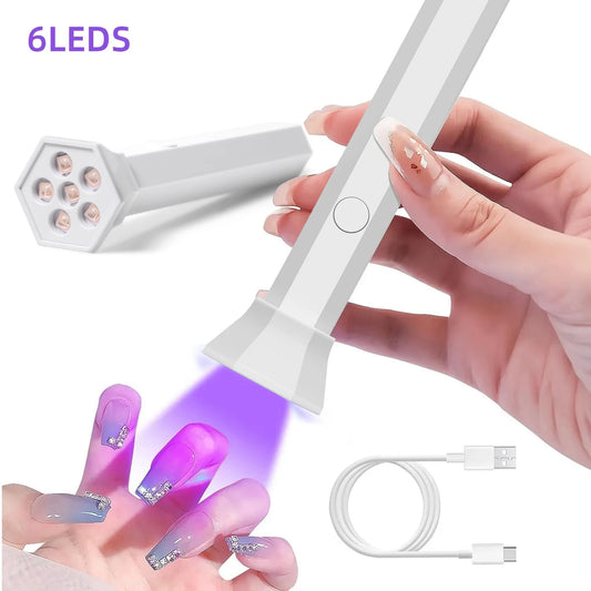 YIKOOLIN Handheld UV Light for Gel Nails  Mini UV Light for Gel Nails