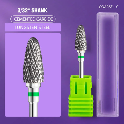 Ceramic Tungsten Carbide Nail Drill Bit Rotate Burr Milling Nail