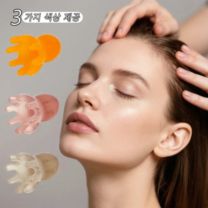 Cute Octopus Scalp Massage Comb Resin Korean Hair Care Stress Relief,
