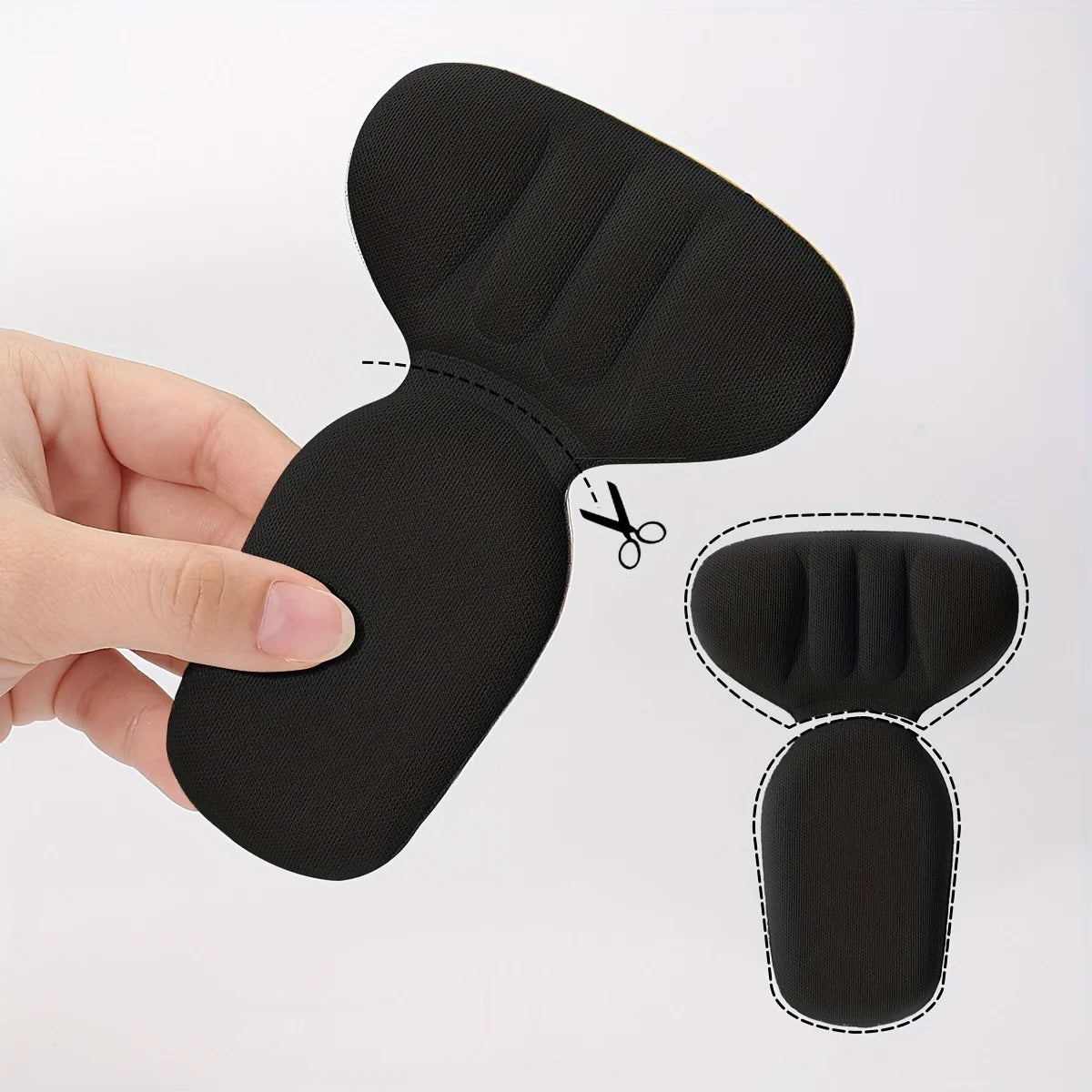 Double-Layer Thick T-Shaped Foam Heel Pad And Heel Cup - Soft,