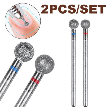 1PC/2/4PCS 5mm Small Round Head Nail Drill Bits，Diamond Cuticle Clean