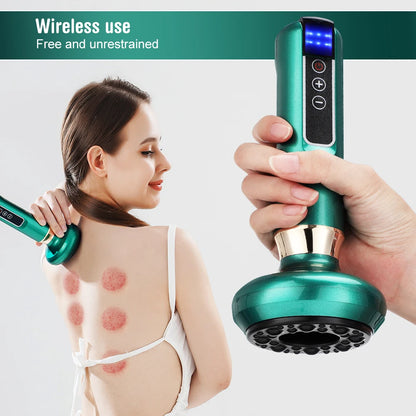 6 Gear Electric Cupping Massager Vacuum Suction Cup GuaSha Anti
