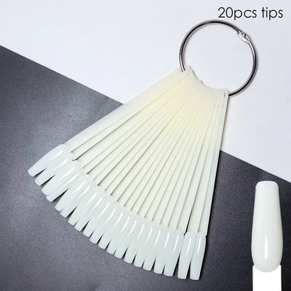 80/50/20pcs Nail Display Sticks Nail Swatch False Nail Tips Nail Gel