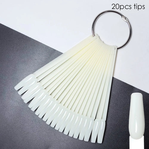 80/50/20pcs Nail Display Sticks Nail Swatch False Nail Tips Nail Gel