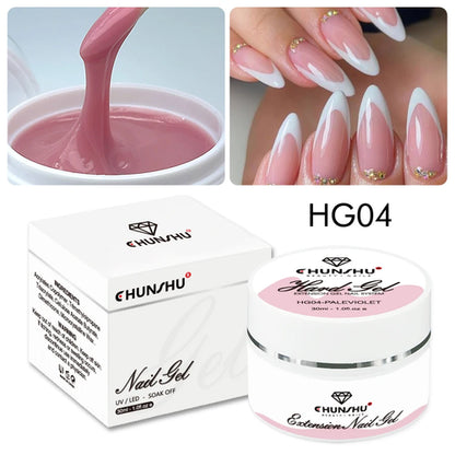 30ML Hard Gel For Nail Extension Milky White Builder Constructor Gel