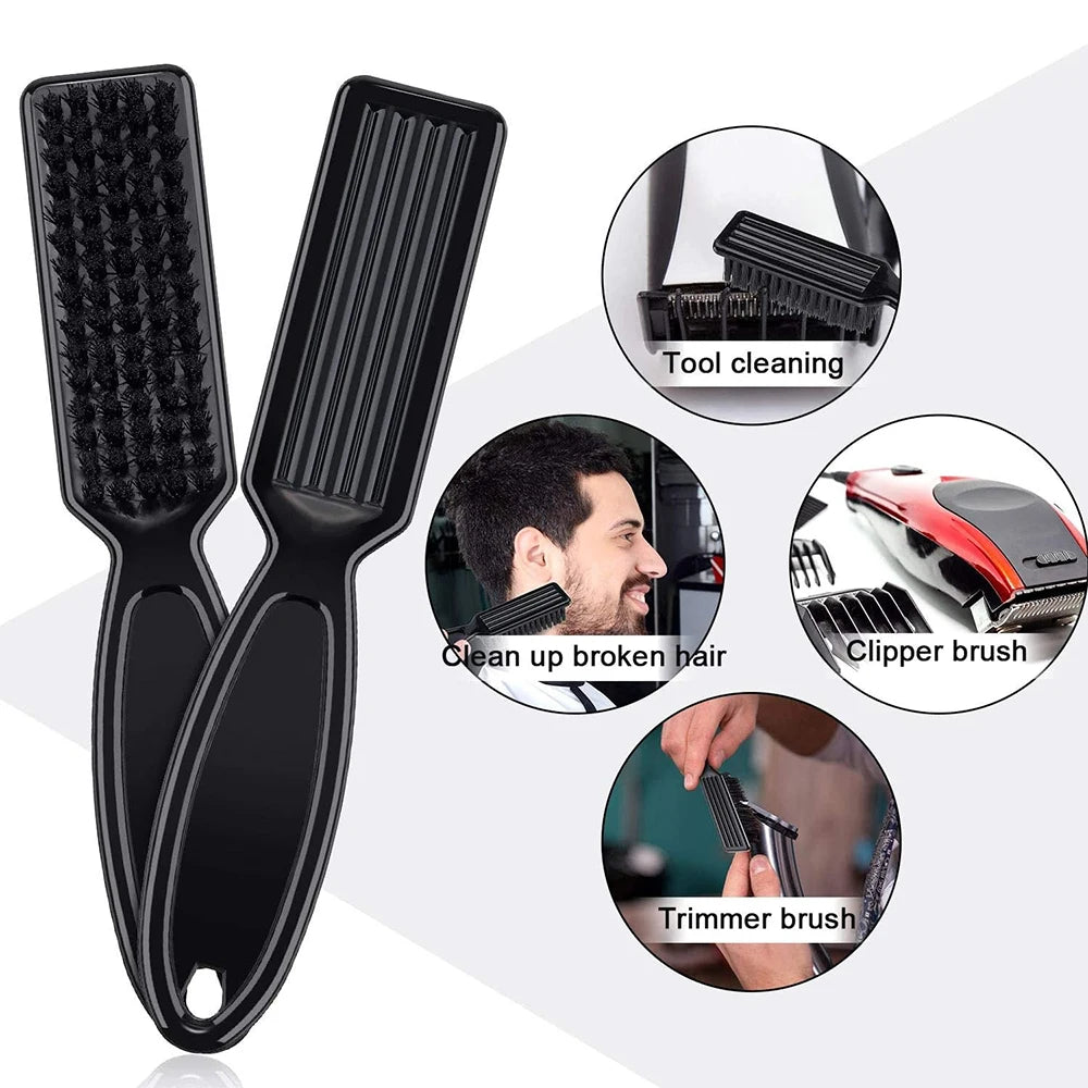 Barber Neck Duster Brush Sets Plastic Handle Hairdressing Soft Hair