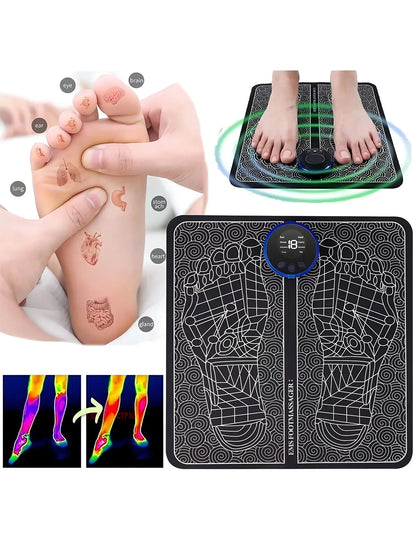 EMS Foot Massager Rechargeable Massage Pad Foot Relaxation Pad