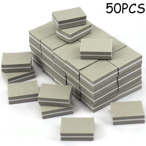 50Pc Professional Mini Nails Art buffer File 100/180 Sandpaper
