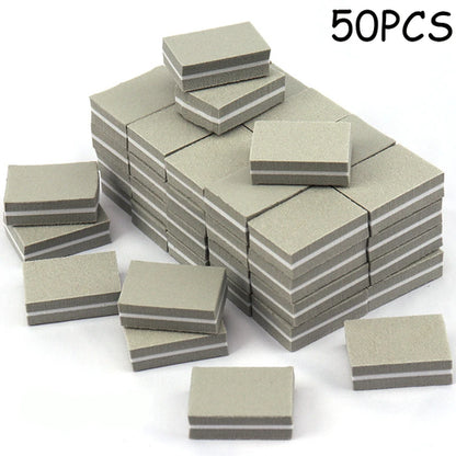 50Pc Professional Mini Nails Art buffer File 100/180 Sandpaper