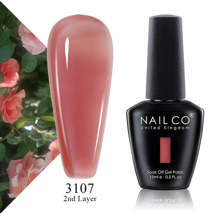 NAILCO 15ml Translucent Color Gel Nail Polish Vernis Semi Permanent UV