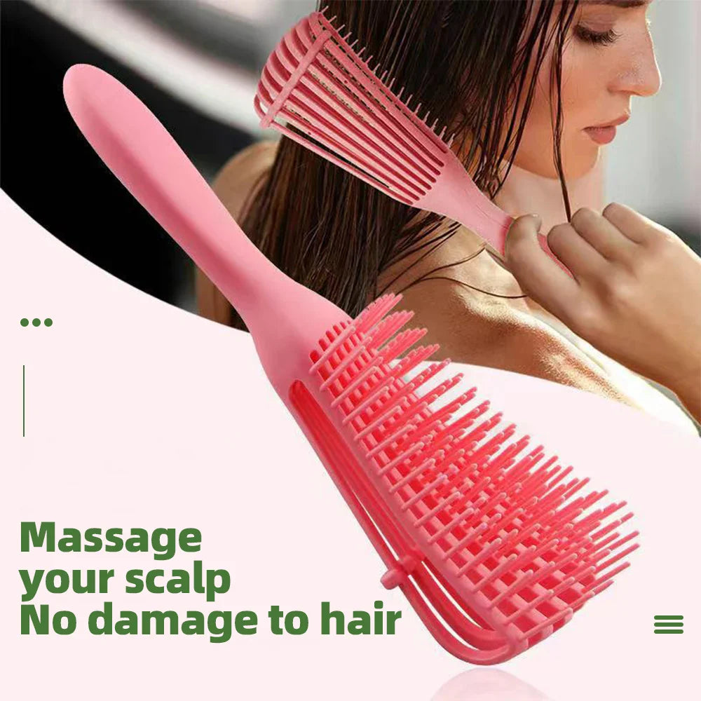 Brush To Detangle And Massage The Scalp For Curly Hair 1PC.