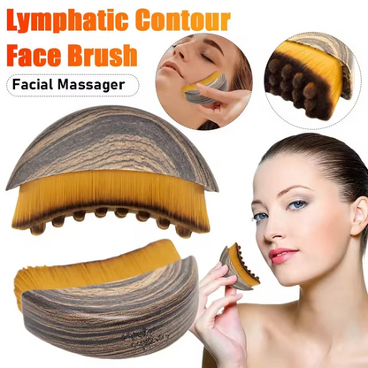 Lymphatic Contour Face Brush Lymphatic Drainage Reduce Puffiness