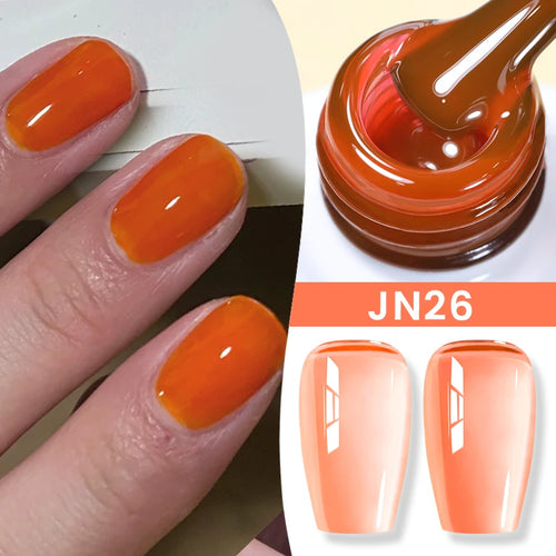 BORN PRETTY 83 Colors 10ml Jelly Nude Gel Nail Polish Autumn Amber