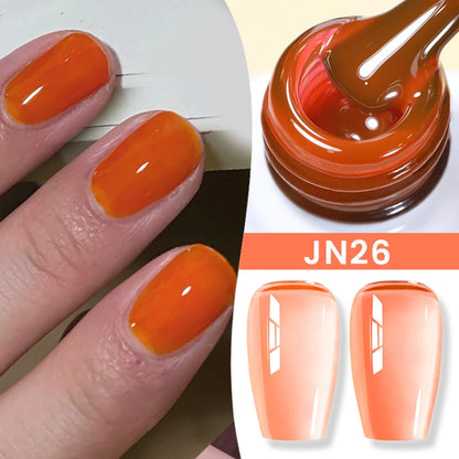 BORN PRETTY 83 Colors 10ml Jelly Nude Gel Nail Polish Autumn Amber