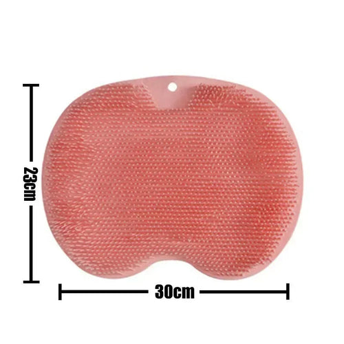 Exfoliating Shower Massage Scraper Bathroom Non-slip Bath Mat Back