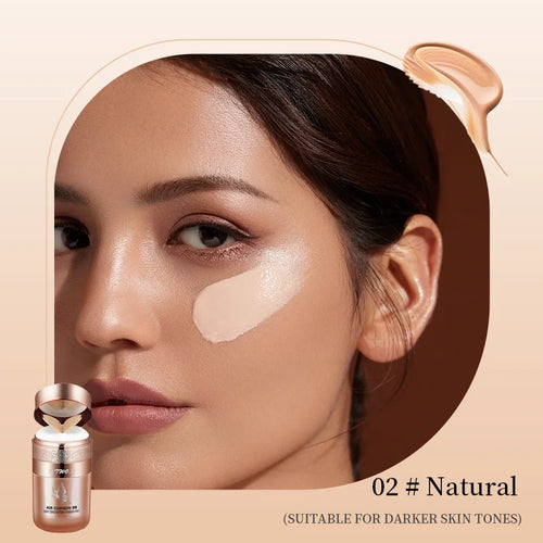 Air Cushion BB Cream Butterfly Powder Puff Moisturizing Foundation