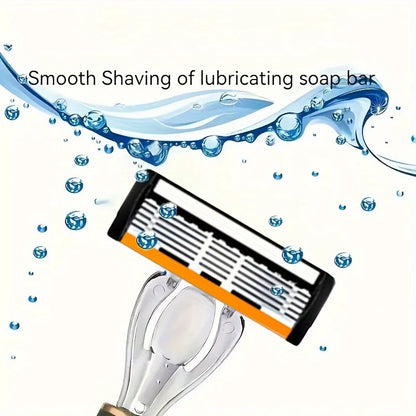 6-layer razor blade, men's stainless steel blade, classic water washed