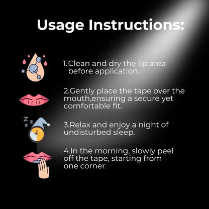 30/60/90Pcs Anti Snoring Sleep Mouth Tape Best Breathing Nasal Strips