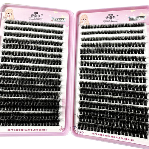 570/640pcs Individul Claster Eyeash Thick & Fluffy Extension 30D/100D
