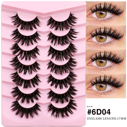 Veltrinay Manga Lashes Fluffy Soft 3D Mink False Lashes Wispy Soft