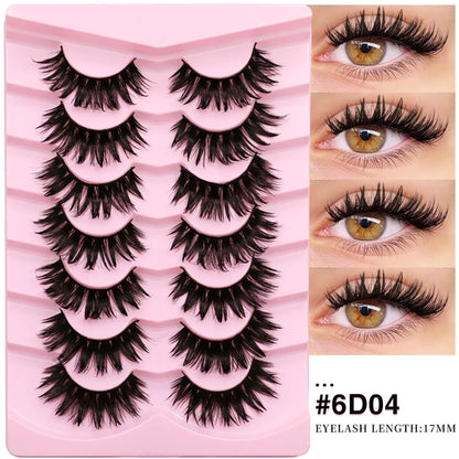 Veltrinay Manga Lashes Fluffy Soft 3D Mink False Lashes Wispy Soft