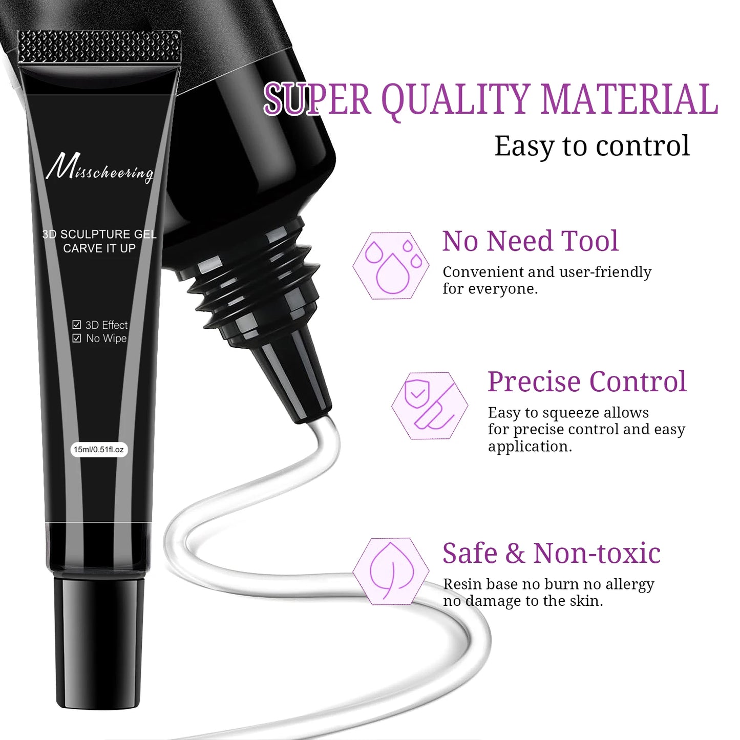 3D Gel Nail Art Modeling Gel Suitable for Nail Design DIY Nail Art for