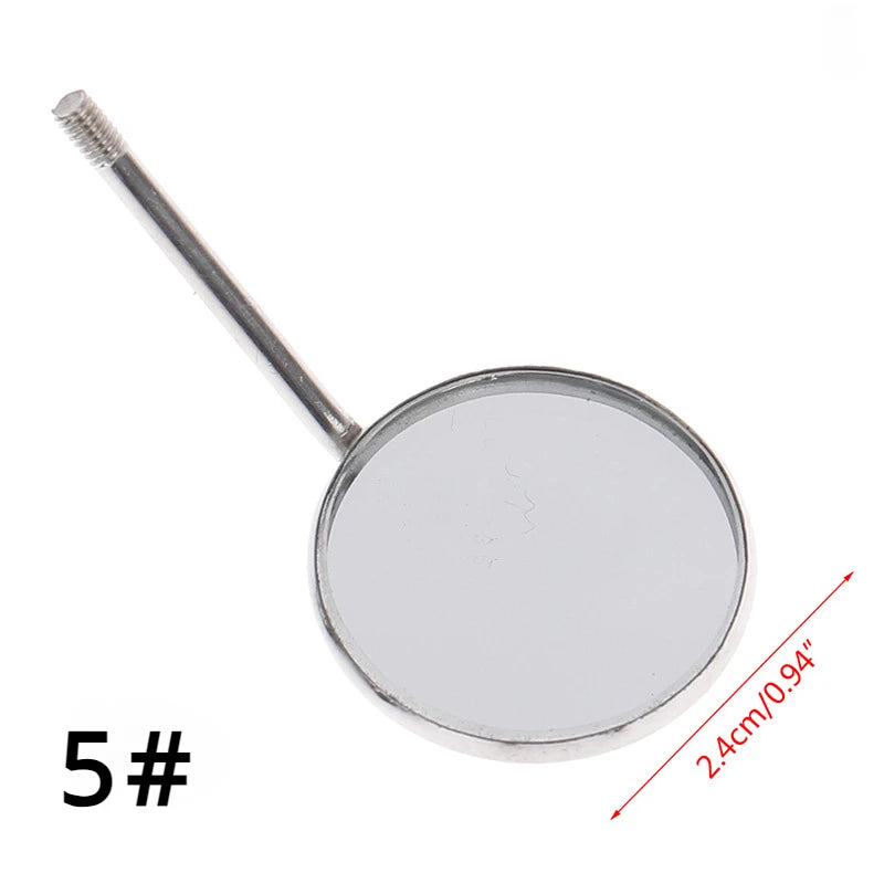 12Pcs/box Dental Mouth Mirror Head Stainless Steel Cone Socket