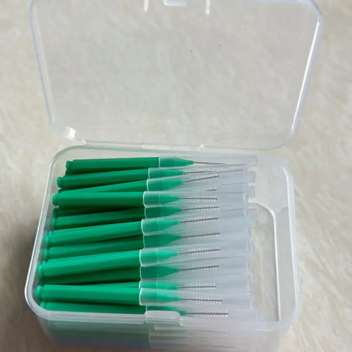 80Pcs/Box I-type Interdental Brush 0.6-1.5Mm Cleaning Between Teeth