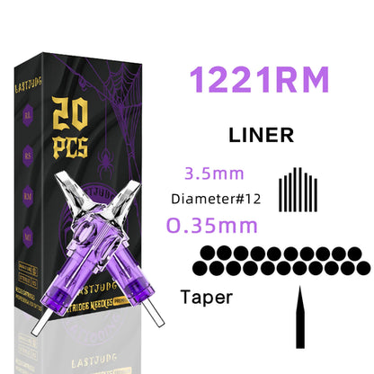 LASTJUDG Tattoo Needles 20PCS Disposable Tattoo Needles RL RS M1 RM