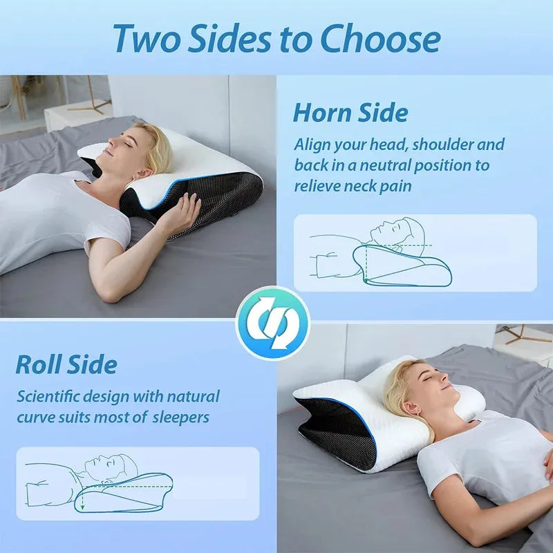 Butterfly Sleep Memory Neck Pillow Slow Rebound Comfortable Memory