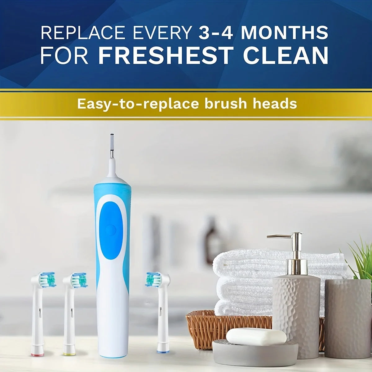 4/12/16/20 Pcs Replacement Toothbrush Heads Compatible with Oral-B