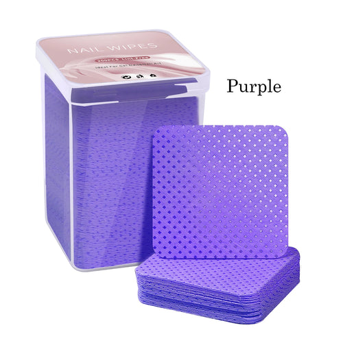 Lint-Free Nail Polish Remover Cotton Wipes UV Gel Tips Remover Cleaner