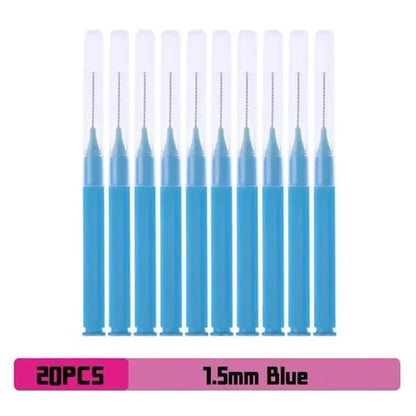 Interdental Brush Box Interdental Brush 20 Pieces Clean Tooth Gap