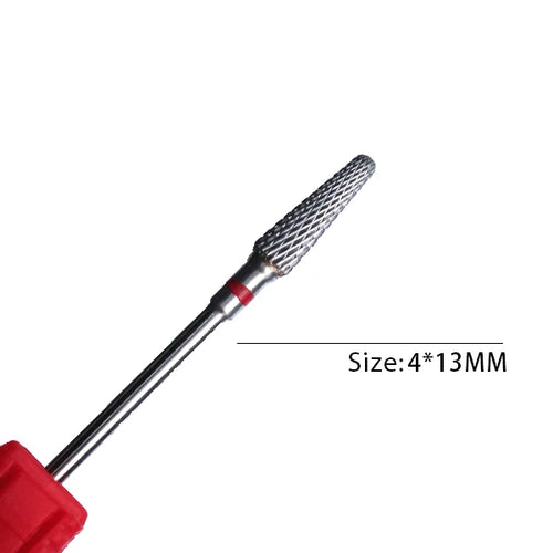 1pc Carbide Tungsten Nail Drill Bit Rotate Burr Milling Nail Cutter