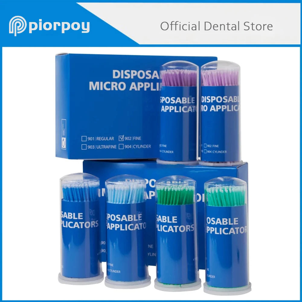 PIORPOY 100Pcs Dental Micro Brush Bottle Dental Disposable Micro