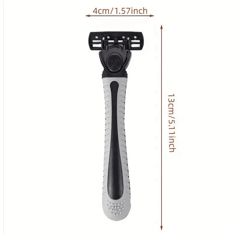 3-layer Stainless Steel Blade Men Razor Washable For Travel For Home