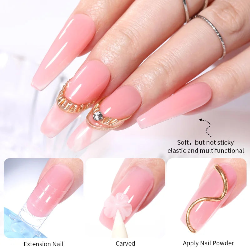 BORN PRETTY 15ml Non Stick Hand Extension Gel Nail Polish Carving