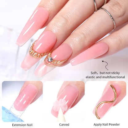 BORN PRETTY 15ml Non Stick Hand Extension Gel Nail Polish Carving