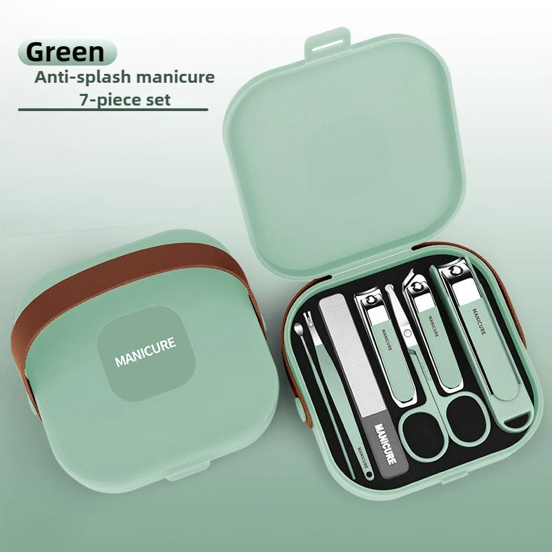 Complete 7 Pcs Set Manicure Kit Nail Clippers with Clippers Cuticle