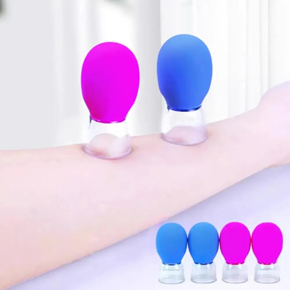 2/4 Pieces Facial Cupping Set Eye Face Vacuum Massage Anti Cellulite