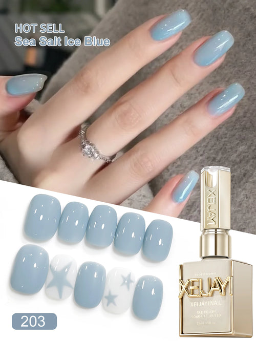 1Pc 15ML Milky White Pure Nail Polish Gel Nail Add Semi-Permanent Soak