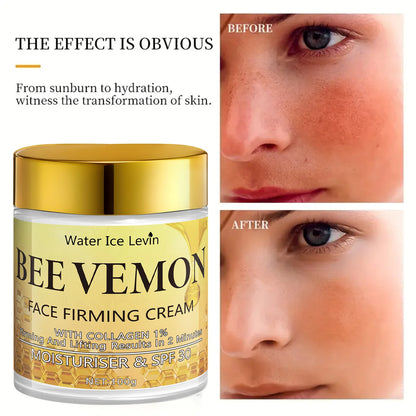 Bee Venom Face Firming Cream. Visible Transformation. With 1%