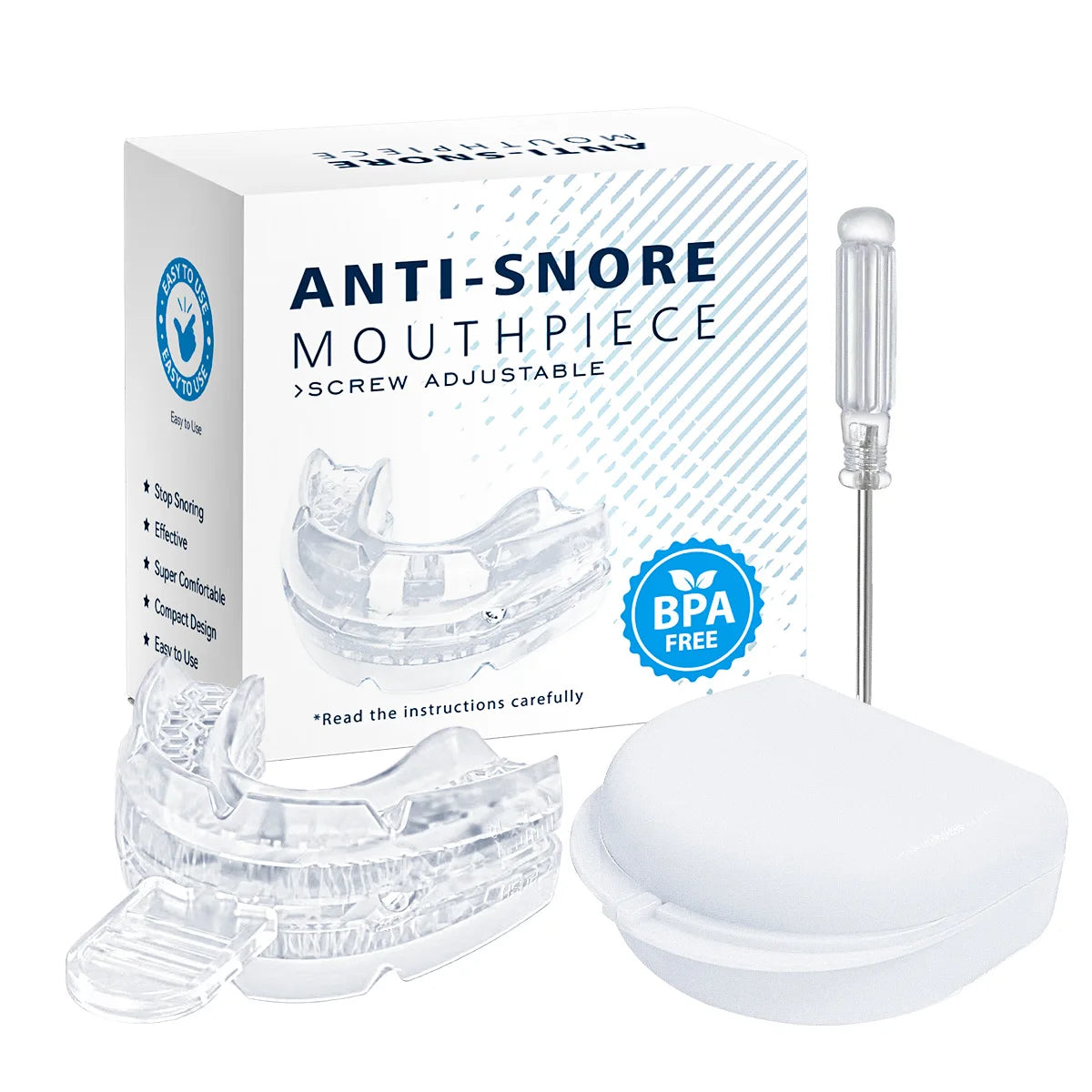 Anti Snoring Mouth Guard Adjustable Anti-Snoring Mouthpiece Sleeping