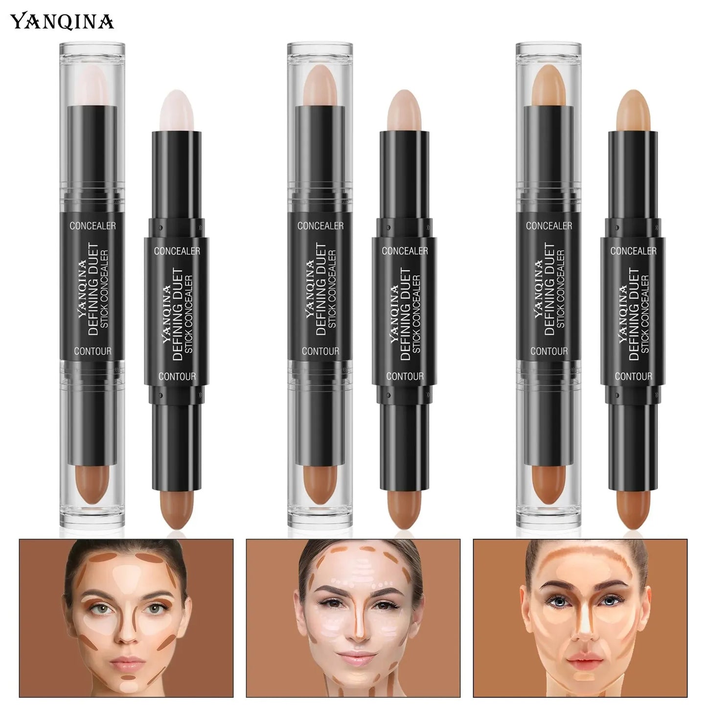 Contour Stick Duo, Double-Ended Highlight and Shadow Cream, Waterproof