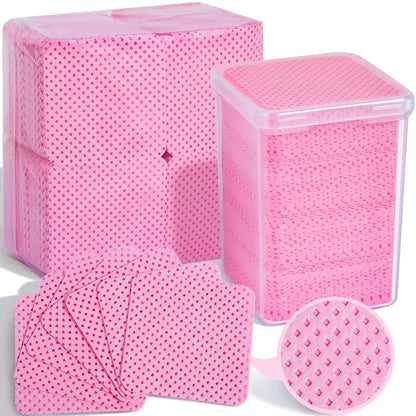 LINMANDA 200Pcs Lint Free Nail Cleaning Wipes Nail Cleaning Pads Gel
