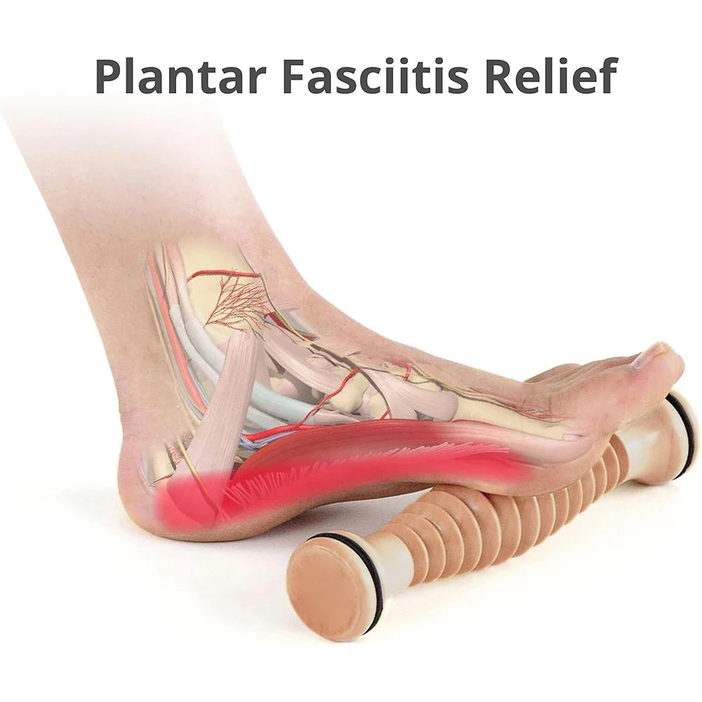 Wooden Massager Body Back Wooden Foot Roller, Foot Massager for
