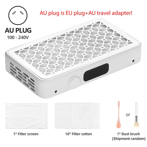 Professional Turbo Vacuum Cleaner Brushless Nail Dust Collector Two