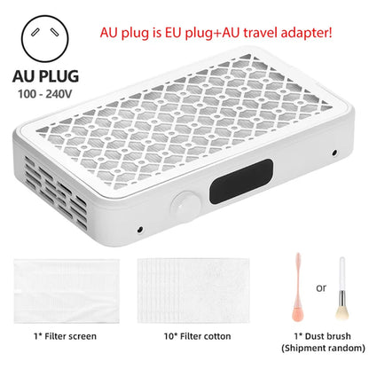 Professional Turbo Vacuum Cleaner Brushless Nail Dust Collector Two
