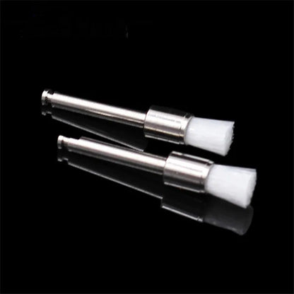 100PCS/Box Dentistry Polishing Brush Nylon Flat Head Latch Teeth