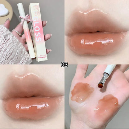 Kakashow Mirror Watery Lip Gloss Iron Brush Head Jelly Lipgloss